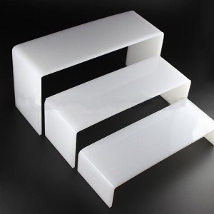 Acrylic stand, 3 PCs, organizer, shelf, for cosmetics, display for goods, for gel Polish, for decor, for RUB-ins