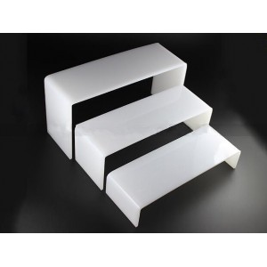 Acrylic stand, 3 pcs, organizer, shelf, for cosmetics, product display, for gel polish, for decor, for rubbing