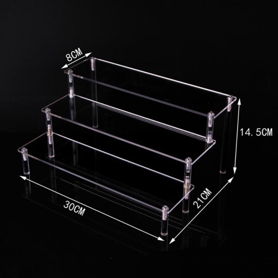 Acrylic transparent stand, 3 shelves,  organizer, shelf, for cosmetics, display for goods, for gel Polish, for decor, for RUB-ins, 3686, Accessories,  Health and beauty. All for beauty salons,All for a manicure ,Supplies, buy with worldwide shipping