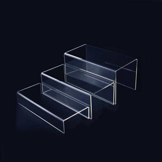 Transparent acrylic stand, 3 shelves, organizer, shelf, for cosmetics,  product display, for gel polish, for decor, for rubbing