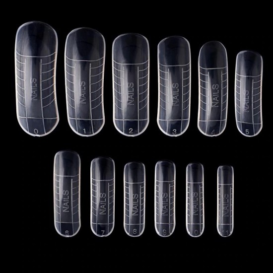 Topvormen voor het bouwen van lange nagels amandelvormen 10 maten, voor acrylgel, voor polygel-3221-Ubeauty-Alles voor manicure