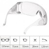 Safety glasses working anti-chemical splashes, economical, clear lenses, eye protection, against chemicals, smoke, dust, 3795-P-04, Supplies,  All for a manicure,Supplies ,  buy with worldwide shipping