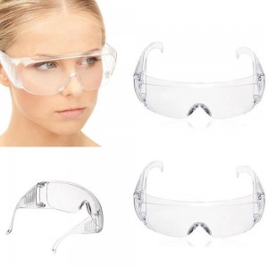 Safety glasses, anti-chemical splashes, economical, transparent lenses, eye protection, against chemicals, smoke, dust