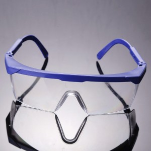 Safety glasses, transparent, for masters, for laboratory assistants, for pedicures, in the shop, when driving, for drivers