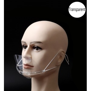 Transparant beschermend vizier, masker, scherm voor neus, mond 10 stuks