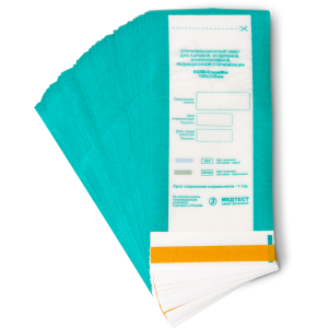  Sachets kraft 100x200, Medtest, Peter, avec indicateur, transparent, paquet, 100 pcs, pour stérilisation