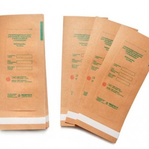  Sachets kraft 75x150 mm, 100 pièces, Medtest, SteriMag, pour stérilisation