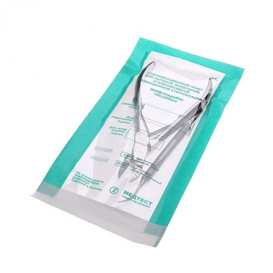Kraft packages 100 * 200, Medtest, Peter, with indicator, transparent, packaging, 100 pcs, for sterilization, Ubeauty-DS-11-1, Supplies,  All for a manicure,Supplies ,  buy with worldwide shipping