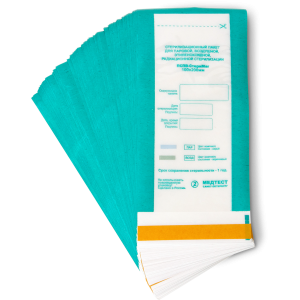Kraft bags 100x200, Medtest, Peter, with indicator, transparent, package, 100 pcs, for sterilization