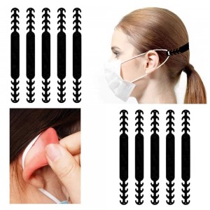 Adjustable mask holder silicone straight against ear pain from long wearing mask 1 PC