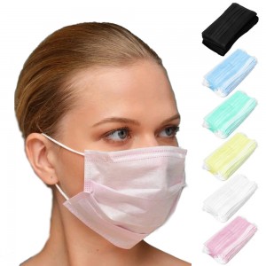 Face masks, 50 PCs, packaging,, not sterile, with elastic band, with a lock, protection from dust and air drops