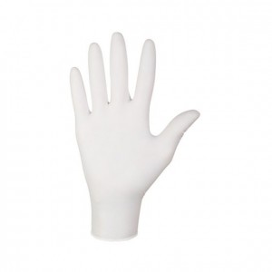  Gloves NITRYLEX® CLASSIC, white, M, 100 pcs, 50 pairs, nitrile, non-sterile, protective, examination, nitrilex, Malaysia, Mercator Medical