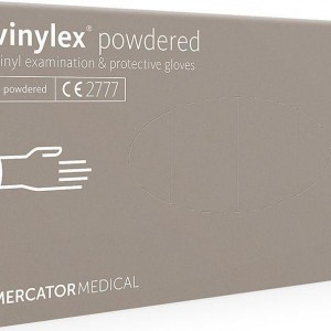 Рукавички вінілові пудровані одноразові XL Vinylex® powdered Mercator Medical XL 100 шт (вініл)