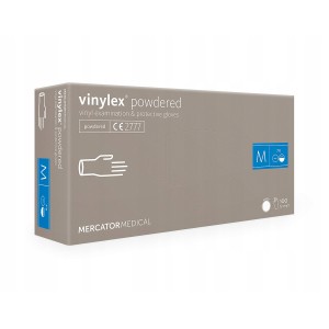  Jednorazowe rękawiczki winylowe pudrowane M Vinylex® pudrowane Mercator Medical M 100szt (winyl)