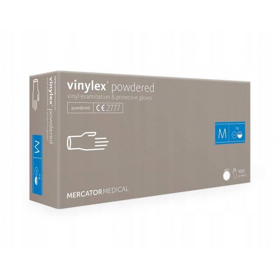 Gants jetables en vinyle poudrés M Vinylex® poudrés Mercator Medical M 100 pcs (vinyle)-952731929-Mercator Medical-Consommables