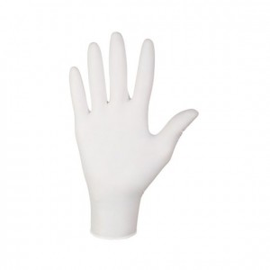 Handschuhe NITRYLEX® CLASSIC, weiß, M, 100 Stück, 50 Paar, Nitril, unsteril, schützend, Untersuchung, Nitrilex, Malaysia, Mercator Medical