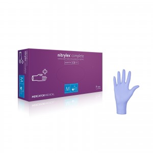 Guantes NITRYLEX® Complete, Lavanda, S, 100 uds, 50 pares, nitrilo, no estériles, protectores, de examen, para artesanos, protección de la piel