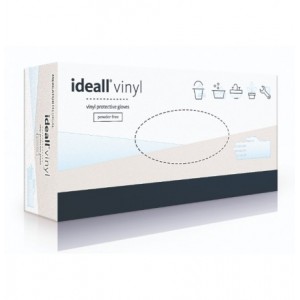 Перчатки винил без пудры Nitrylex® Ideall Vinyl XL 50 пар 100 шт Mercator Medical 