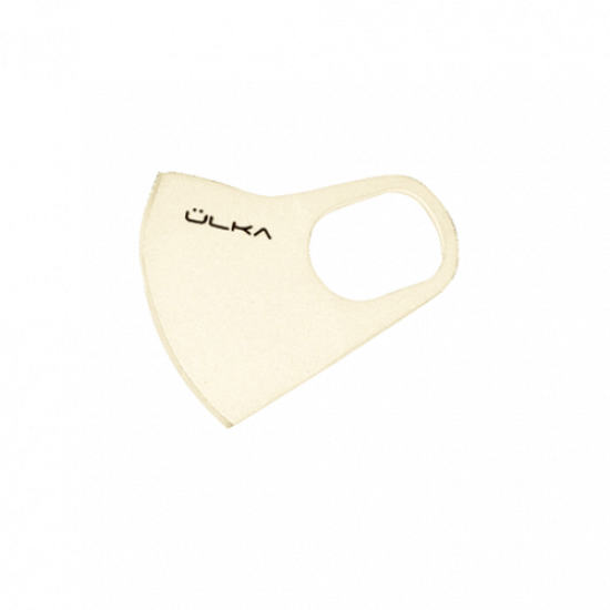 Wiederverwendbare Pitta-Maske Ulka simple, beige #11, aus Polyurethanschaum, 2 Monate Nutzungsdauer