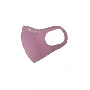 Máscara reutilizável Ulka pitta simples, rosa claro No. 10, para proteção respiratória eficaz