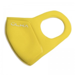 Máscara de proteção reutilizável Ulka, máscara Ulka, com filtro de carvão, pitta, amarela, período de uso 2 meses
