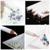 lápis de strass, lápis de cera para pegar strass, pequenas decorações, joias, branco-6744-Ubeauty Decor-Design e decoração de unhas
