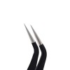 Pinças curvas para extensão de cílios, para strass, preto Lidan H-15-6746-Ubeauty Decor-Decoração e design de unhas