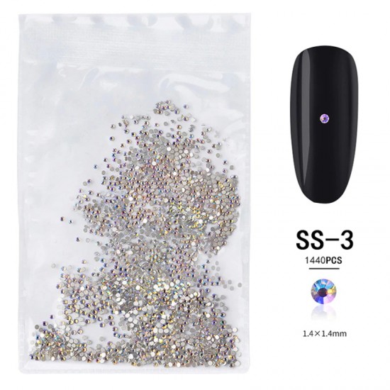 Swarovski Crystal Moonlight SS3 Ongles Pierres, Pierres, Décor, Swarovski, Moonlight-3712-Ubeauty Decor-Décoration et conception dongles