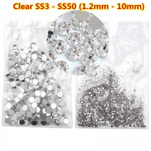 Strasssteine für Nägel Swarovski Crystal Silver SS4, Steine, Dekor, Swarovski, Brillant, Diamant, Kristall, Silber, Glas