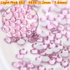 Rhinestones for nails Light Pink Crystal Mix, SS3-SS8, stones, decor, pink, glass, no hot fix, adhesive, mix, 3697-NND-34, Nail stag,  All for a manicure,Decor and nail design ,  buy with worldwide shipping