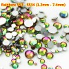 Swarovski Crystals Rainbow, Fire, Mix Size, flat back, for nail design, 3704-NND-60, Nail stag,  All for a manicure,Decor and nail design ,  buy with worldwide shipping