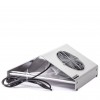 Desktop manicure kap met tas Ulka BASIC, grijs, rubberen anti-slip voetjes, twee-arm capaciteit, 3000 rpm