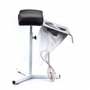 Pedicure hood Ulka X2P with a white floor stand with a black pillow, adjustable height,replaceable dust bags,low noise