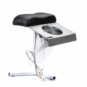 Pedicure hood Ulka X2P with a white floor stand with a black pillow, adjustable height,replaceable dust bags,low noise
