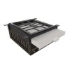 Unterputzhaube für Maniküre Ulka X2f mit Neppa-Filter, im Schreibtisch montiert, 6 Jahre Dauerbetrieb, schwarz, 52 W, 20*23*9,5 cm
