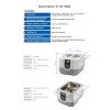 Banho ultrassônico Codyson, Ultrasonic Cleaner, 4800, original, 1,4l, 70W, certificado, display LED, 42 kHz,-3602-Codyson-Esterilização e desinfecção