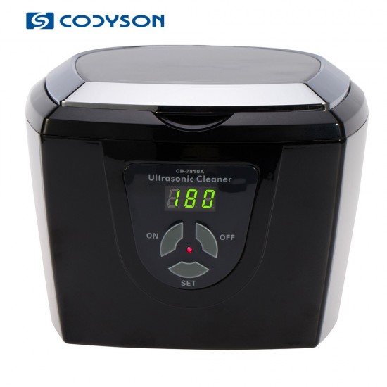 Limpiador ultrasónico Codyson, Ultrasonic Cleaner CD-7810A, original, 750ml, certificado, año de garantía, esterilización, temporizador, 40 kHz, 50 W, pantalla, negro-3601-Codyson-Esterilización y desinfección