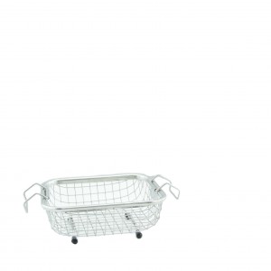 UZ cleaning sink 1,3 l, 80 W, with basket, stainless steel, SUS 304L, mechanical, without heating, timer 30 minutes, J08