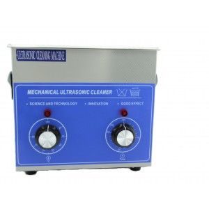 Ultrasonic cleaning bath 3.2 l, 40KHZ, 120W, with basket, stainless steel, SUS 304L, timer 30 min, without heating, J20