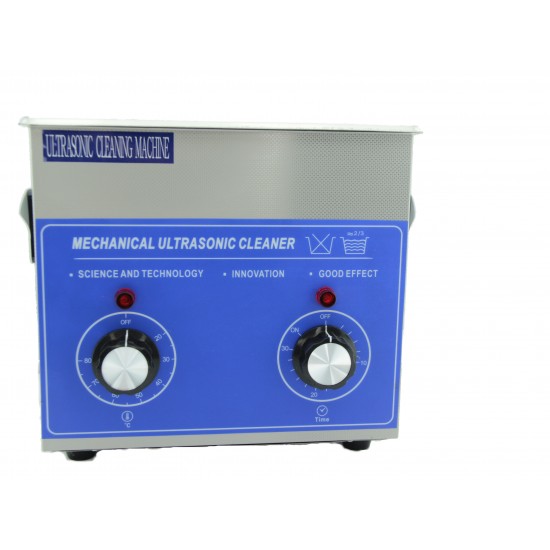 Ultrasonic cleaning bath 3.2 litres, 40KH, 120W, basket, stainless steel, SUS 304L, mechanical control, timer 30 minutes, unheated, J20, J20, Ultrasonic cleaning mashine,  Sterilization and disinfection,  buy with worldwide shipping
