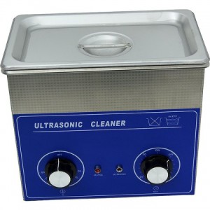 Ultrasonic cleaning sink 6.2 l, with basket, stainless steel, SUS 304L, timer mechanic 30 minutes, without heating, J30