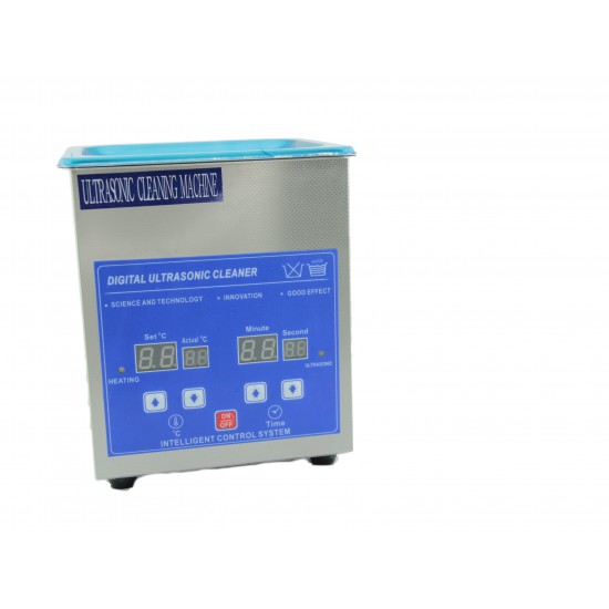 Banho ultrassônico 1.3L, com cesto, digital, 60W, água aquecida 80 graus, 100w, Máquina de limpeza ultrassônica, 40KHZ, S08-3332-Ubeauty-Esterilização e desinfecção