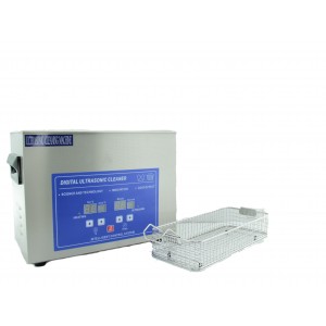 Ультразвукова мийка 4,5 л, Ultrasonic Cleaner, S30D, 180W, з підігрівом 300W, 80 градусів, з кошиком, у нержавіючому корпусі