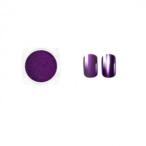 Втирка для ногтей, Пурпурный металлик, metallic dust purple, Виктория Винн, Victoria Vynn, no 21, 2гр, dust effect