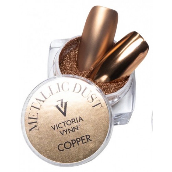 Esfrega para unhas, cobre metálico, Victoria Wynn, dust cooper metálico, Victoria Vynn, nº 17, 2g-3654-Ubeauty Decor-Pigmentos e esfregar