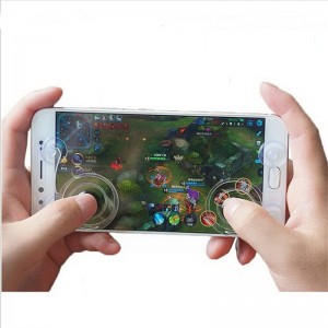 Mobile screen joystick, dual mini analog touch screen joystick, phone joystick, game controller, smart clip with suction Cup, phone game stick