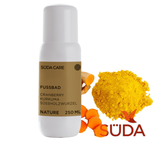 Liquid for foot baths with turmeric extract (liquid concentrate)