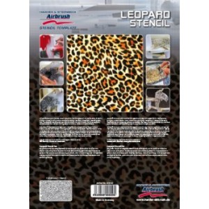  estêncil leopardo