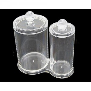  Dispensador de bastoncillos y esponjas (2 vasos con tapa) SF-298