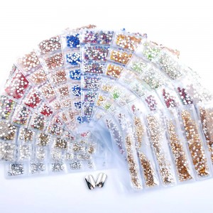  strass pour ongles pour ongles en assortiment 1440 pcs